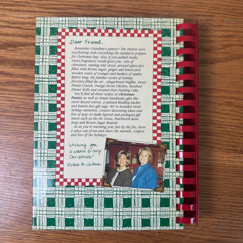 Gooseberry‎ Patch Christmas Pantry Cookbook Holiday Recipes Spiral Bound 1990s